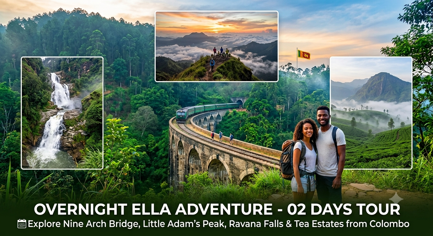 Overnight Ella Adventure from Colombo